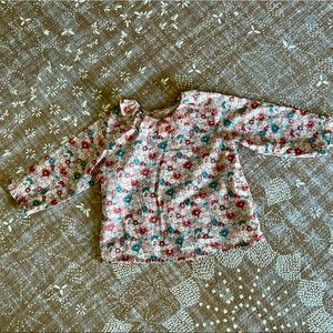 NWOT Bonpoint Blouse with Ruffle Colllar Floral